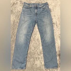 J. Crew Jeans Nipped Straight High Rise Semi-Stretch Size 30T